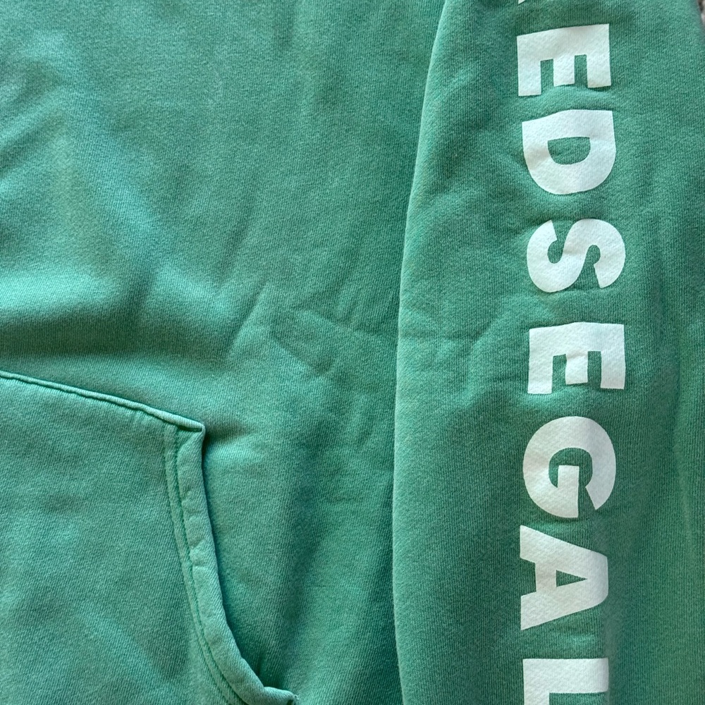 Fred Segal RARE Green Logo Sleeve Hoodie - Picture 3 of 6